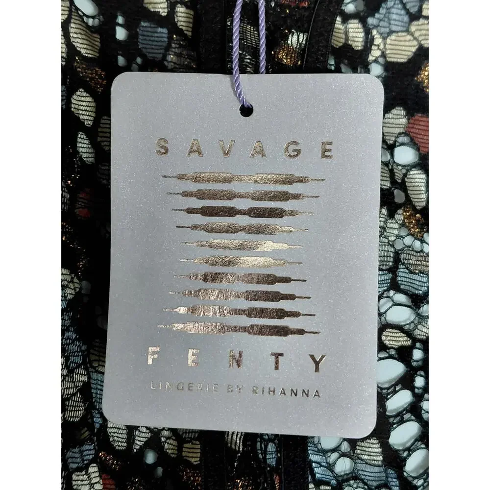 NWT Savage X Fenty Multicolor Geometric Stretch Tank Women Size X-Large